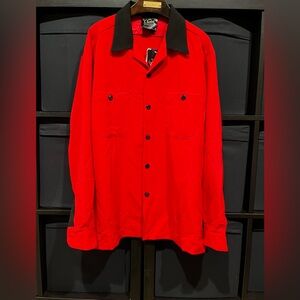 Pinup Couture Charles Of Phoenix Button Down Long sleeve Shirt Bowling Style XL